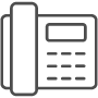 grey telephone icon 