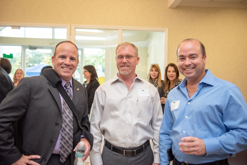 Guests chatting with members of Team Mainstreet during Clermont's 2nd Anniversary Celebration