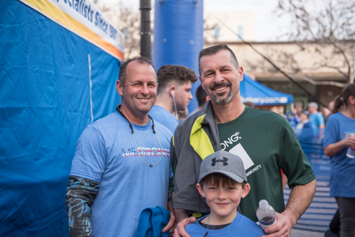 Team Mainstreet posing for a photo after running in the MeStrong 5k race in DeLand