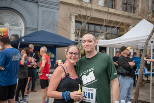 Team Mainstreet member and wife after race