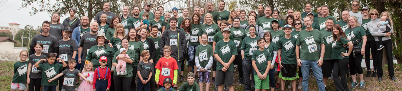 Group of runners at 2019 MeStrong race