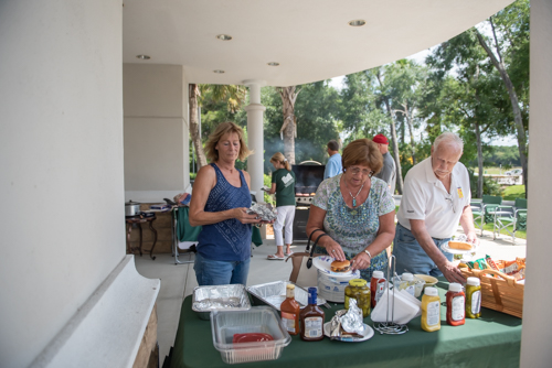 Customers prepare their lunches during North Spring Garden's Customer Appreciation Day