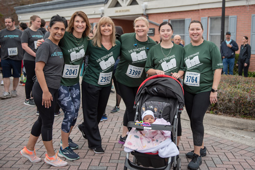 Group of Mainstreet Team members before MeStrong Race