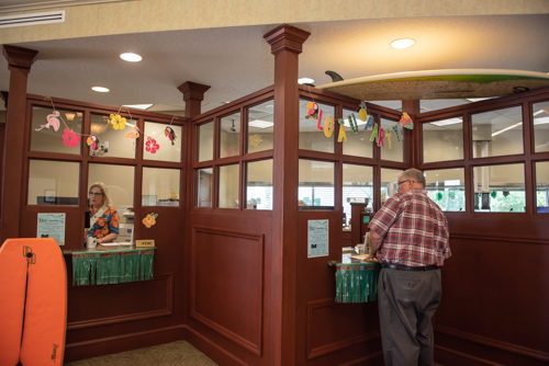 The interior of North Spring Garden Branch